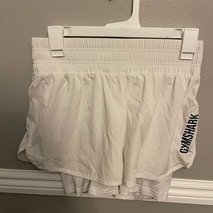 Gymshark white shorts